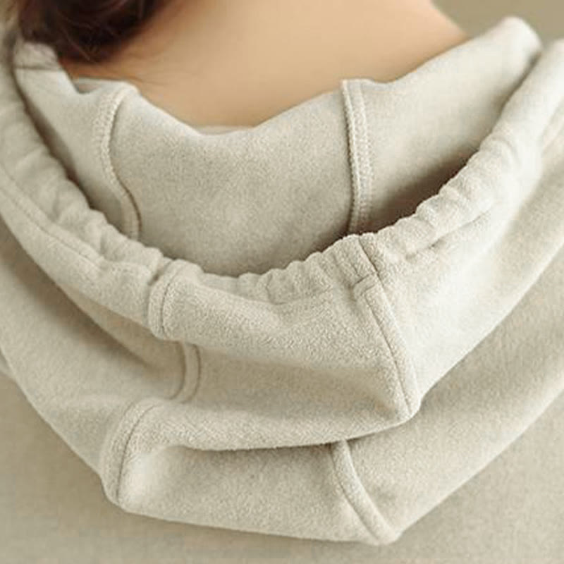 Structured Cotton Minimalist Grounding Women's Hoodie