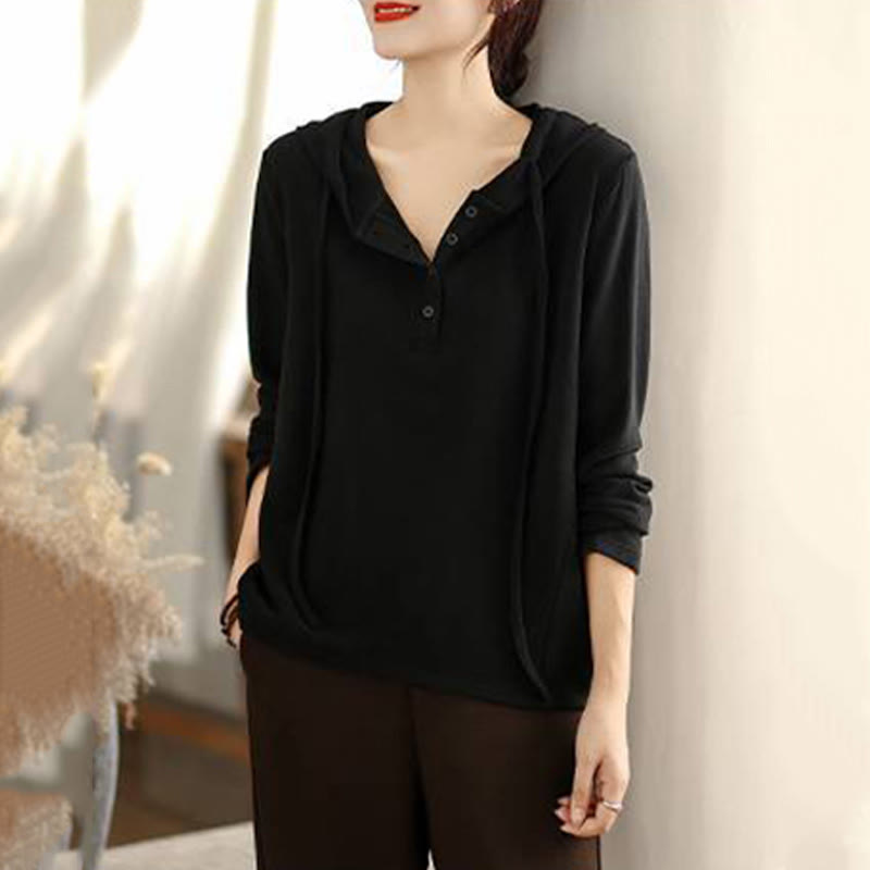 Structured Cotton Minimalist Grounding Women's Hoodie