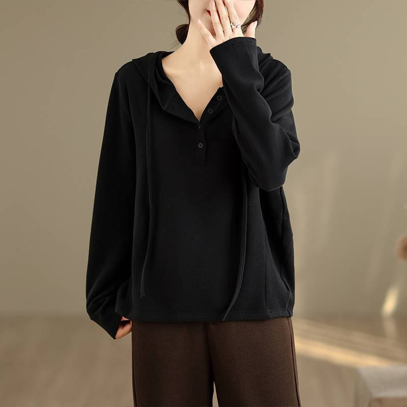 Structured Cotton Minimalist Grounding Women's Hoodie