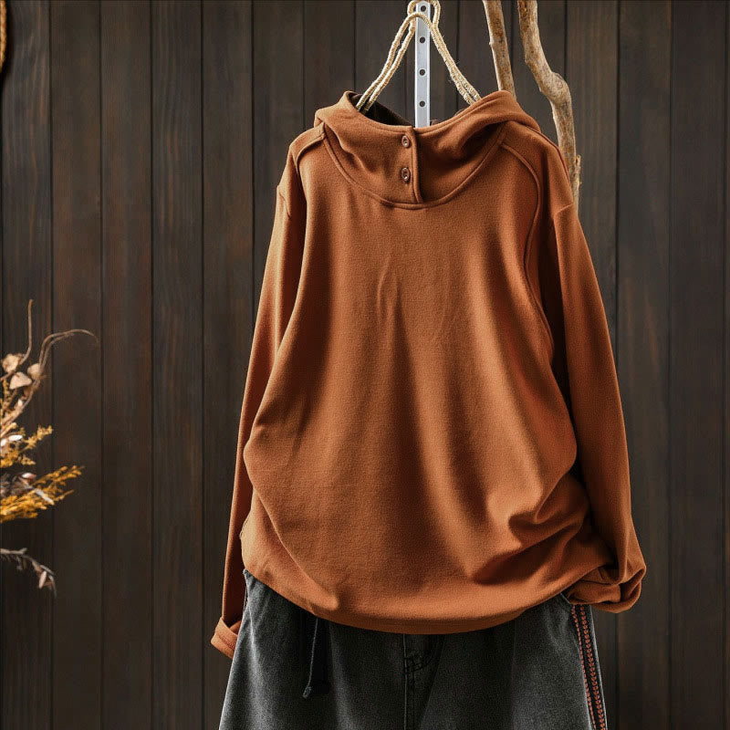 Structured Heavyweight Cotton Grounding Meditation Hoodie