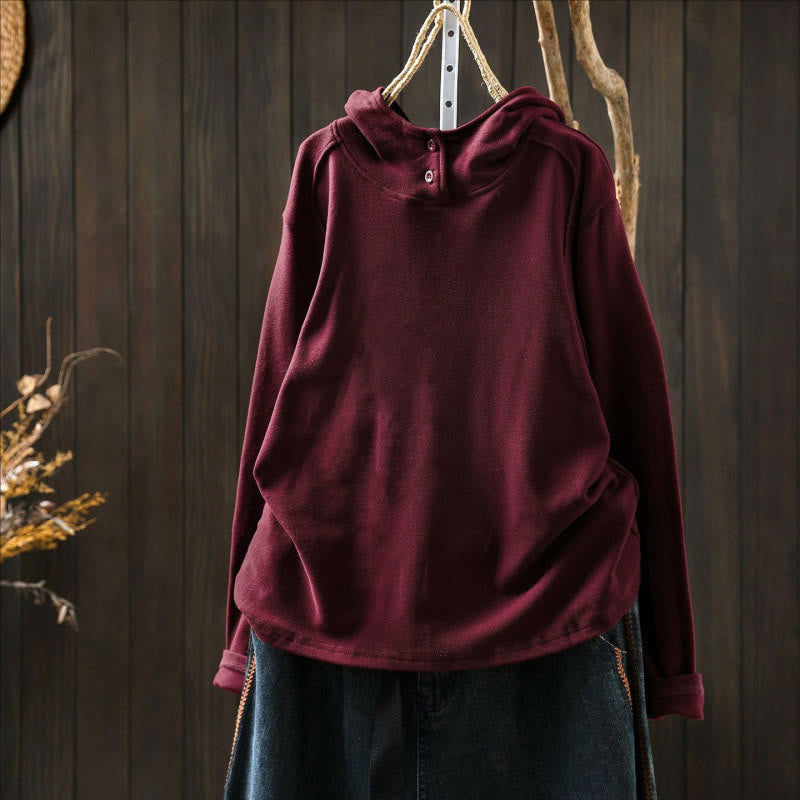 Structured Heavyweight Cotton Grounding Meditation Hoodie