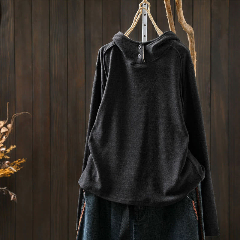 Structured Heavyweight Cotton Grounding Meditation Hoodie