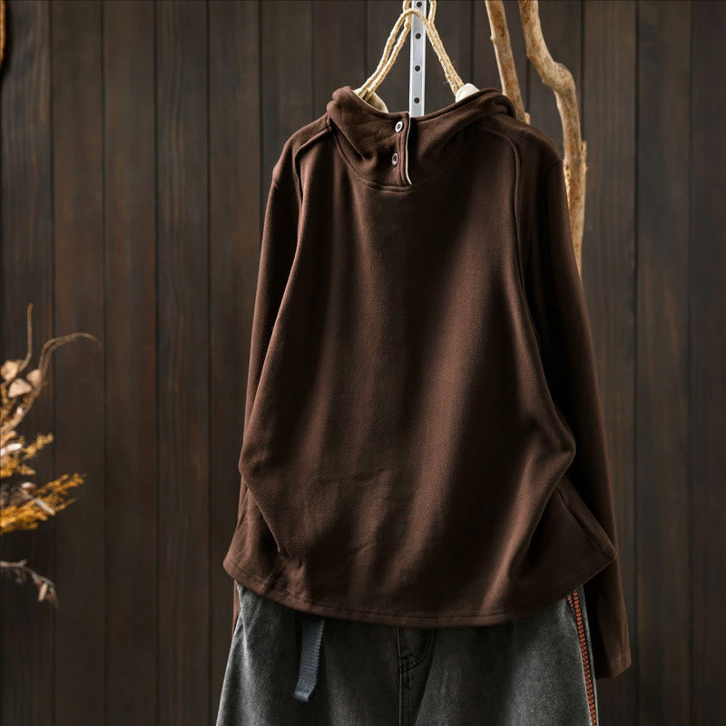 Structured Heavyweight Cotton Grounding Meditation Hoodie