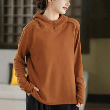 Structured Heavyweight Cotton Grounding Meditation Hoodie