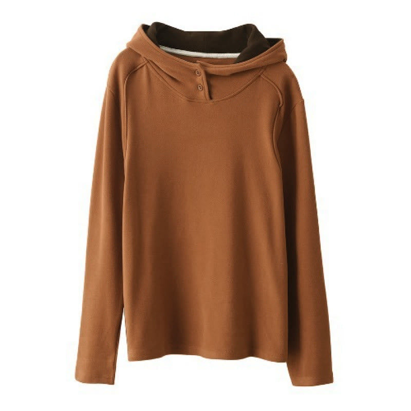 Structured Heavyweight Cotton Grounding Meditation Hoodie