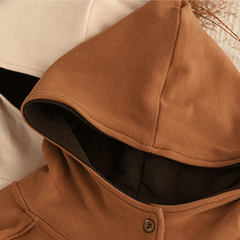 Structured Heavyweight Cotton Grounding Meditation Hoodie