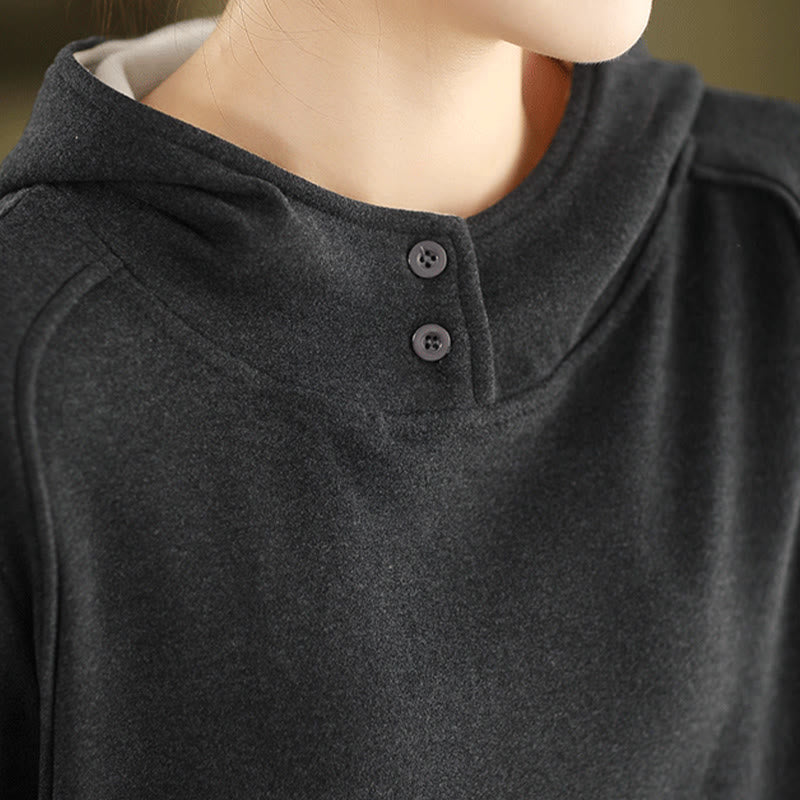 Structured Heavyweight Cotton Grounding Meditation Hoodie