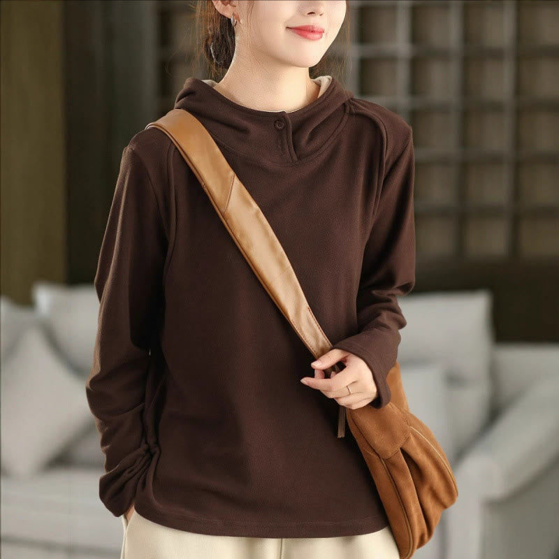 Structured Heavyweight Cotton Grounding Meditation Hoodie