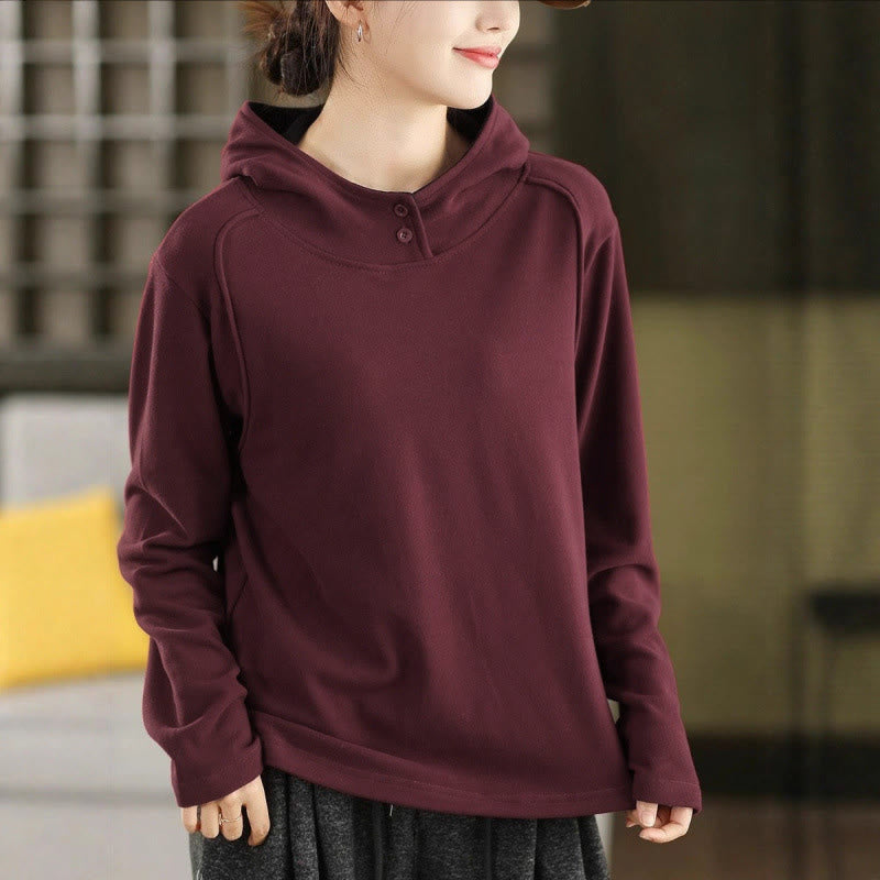Structured Heavyweight Cotton Grounding Meditation Hoodie