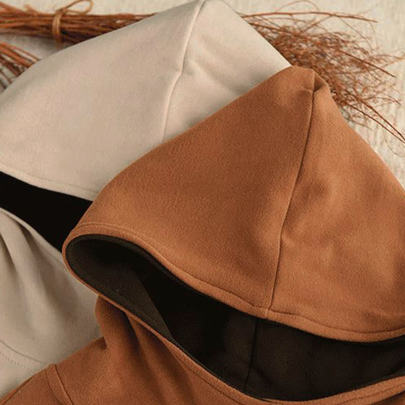 Structured Heavyweight Cotton Grounding Meditation Hoodie