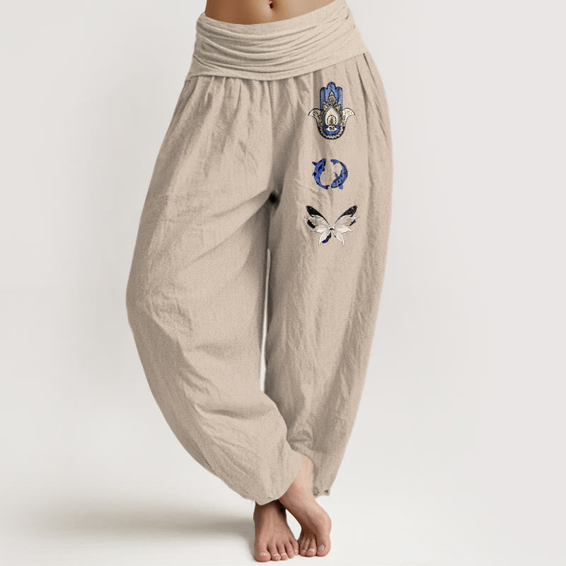 Pure Cotton Printed Grounding Meditation Harem Pants