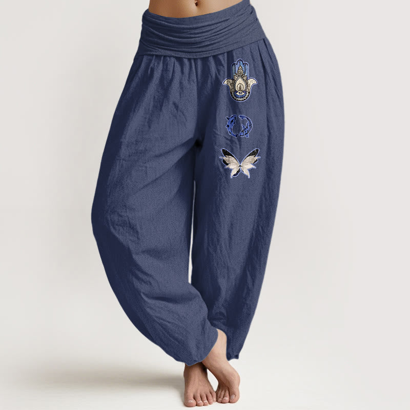 Pure Cotton Printed Grounding Meditation Harem Pants