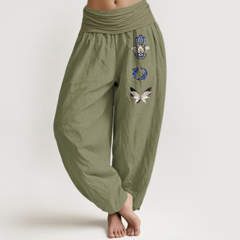 Pure Cotton Printed Grounding Meditation Harem Pants