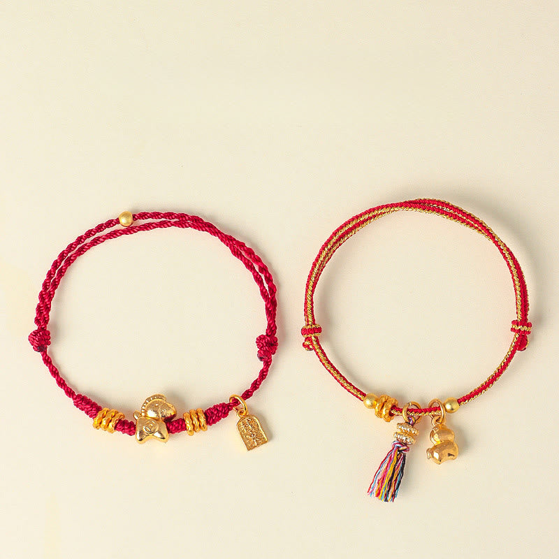 Year Of The Horse Success Strength Braided String Adjustable Bracelet