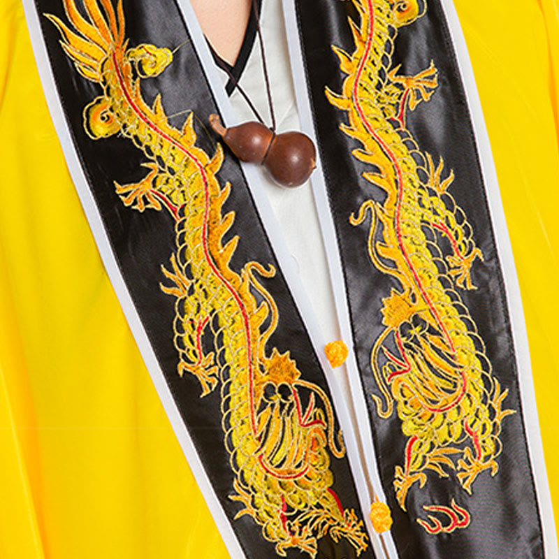Embroidered Wide-Sleeve Qigong Ceremonial Taoist Robe