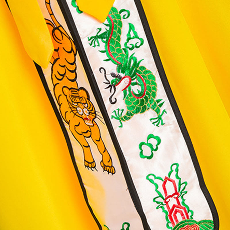 Embroidered Wide-Sleeve Qigong Ceremonial Taoist Robe