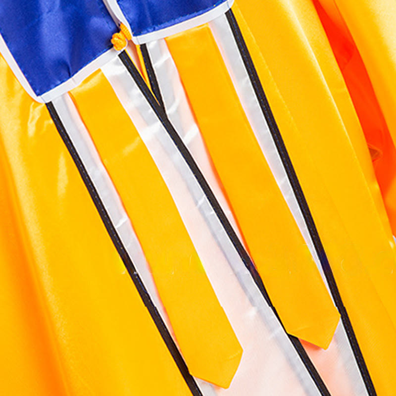 Wudang Crane Embroidery Long Wide Sleeve Unisex Taoist Robe Gown Kimono For Qigong Tai Chi Ceremony