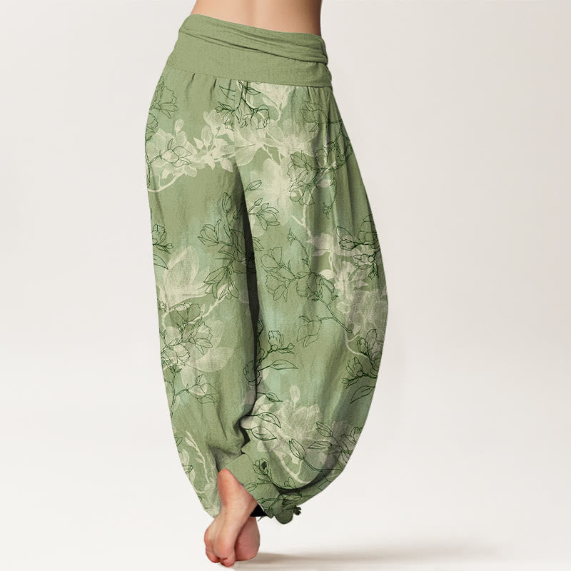 Pure Cotton Floral Print Mindful Harem Pants
