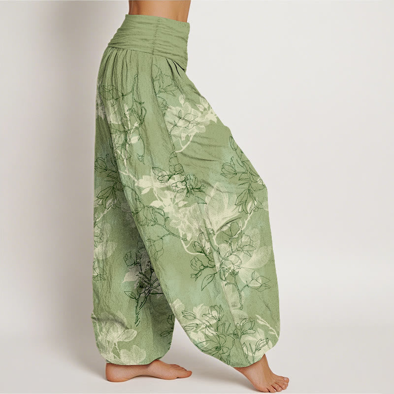 Pure Cotton Floral Print Mindful Harem Pants