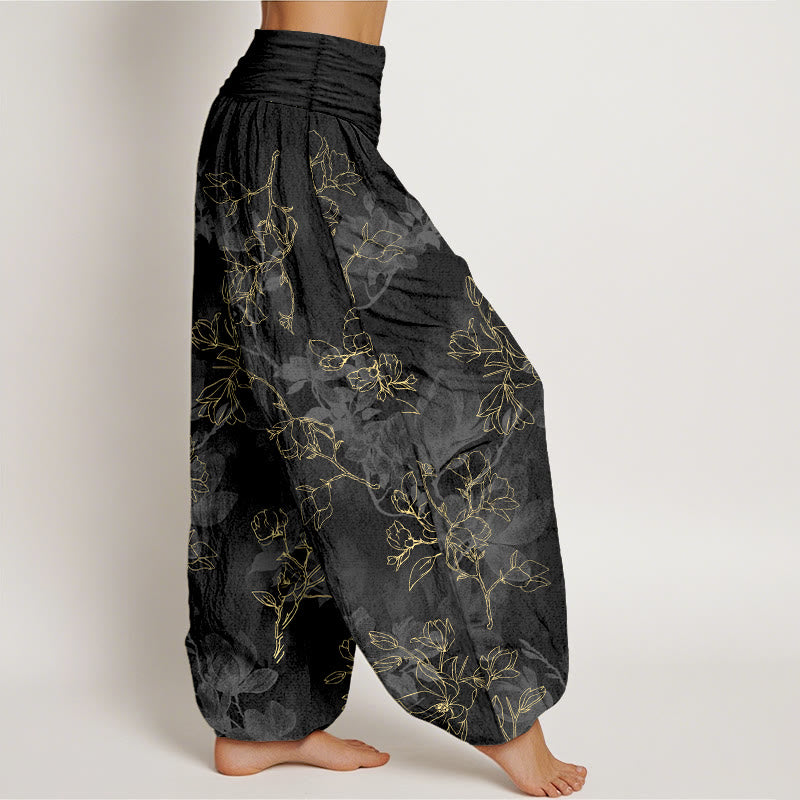 Pure Cotton Floral Print Mindful Harem Pants