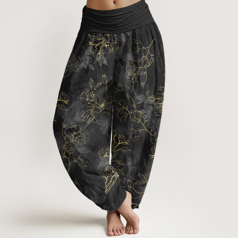 Pure Cotton Floral Print Mindful Harem Pants
