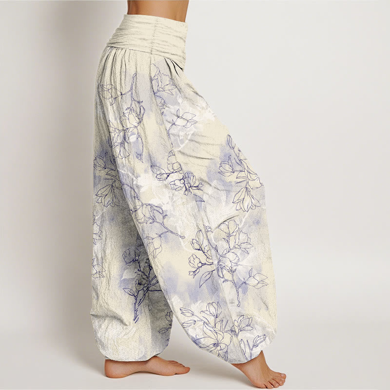 Pure Cotton Floral Print Mindful Harem Pants