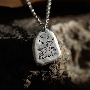 999 Sterling Silver Lucky Horse Charm Year Of The Horse 925 Sterling Silver Chain Blessing Necklace Pendants