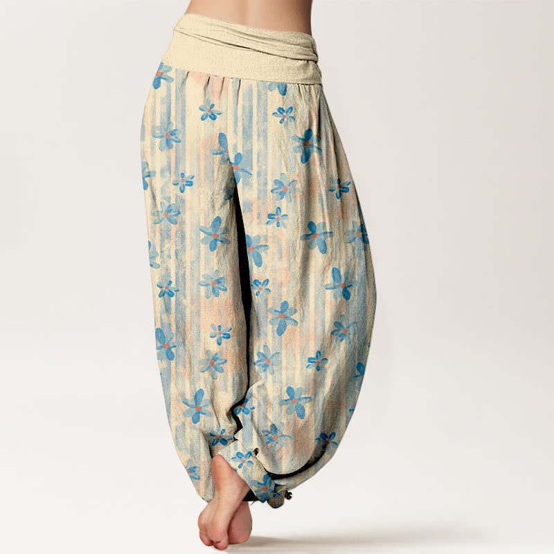 Tactile Cotton Pleated Waistband Mindful Harem Pants