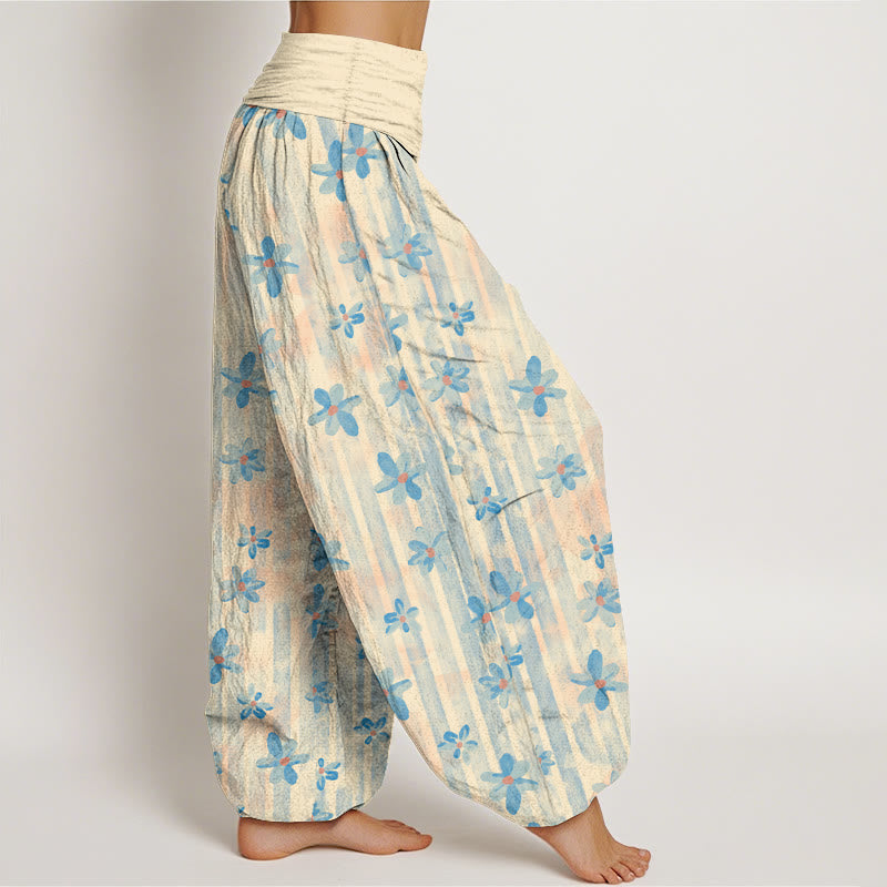 Tactile Cotton Pleated Waistband Mindful Harem Pants