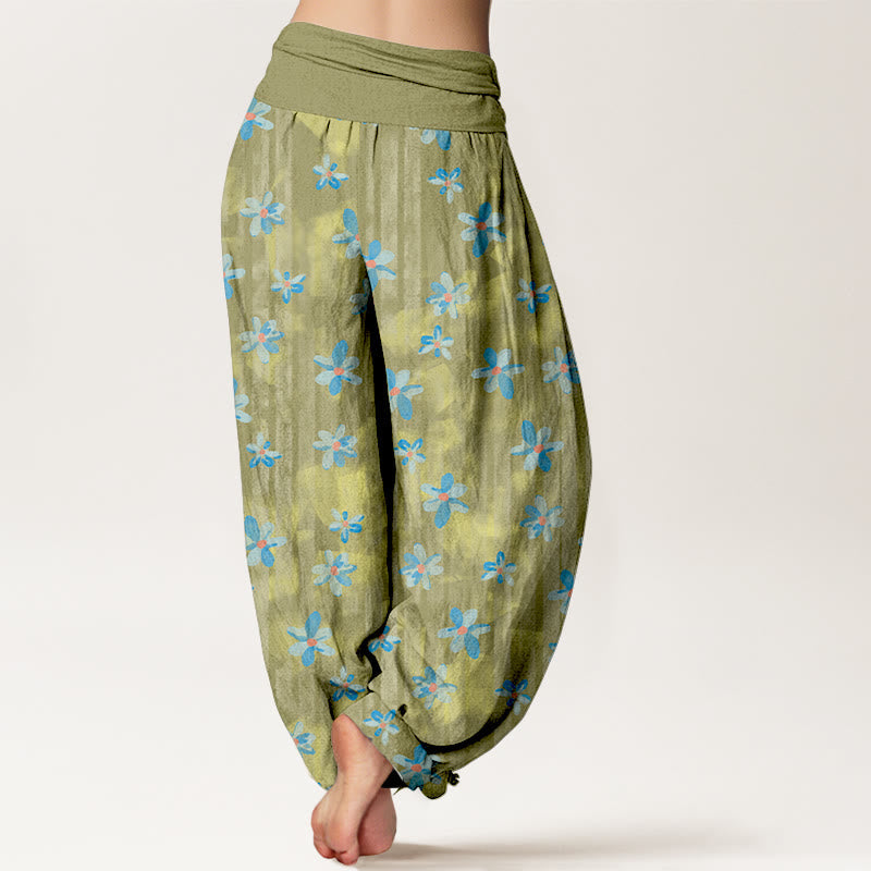 Tactile Cotton Pleated Waistband Mindful Harem Pants