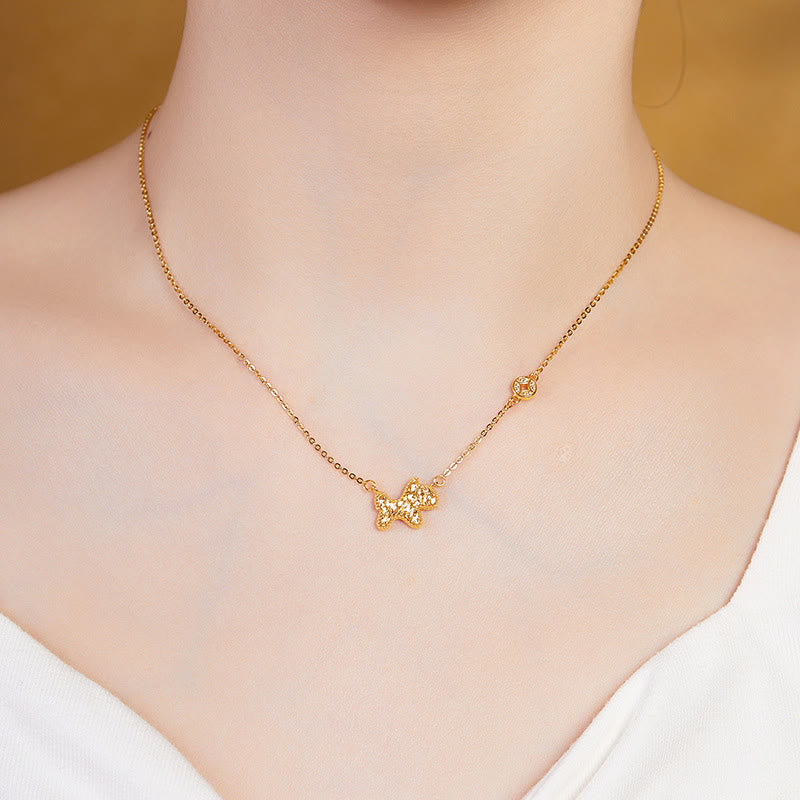 Year Of The Horse Chinese Zodiac 925 Sterling Silver Coin Design Blessing Chain Necklace Pendants