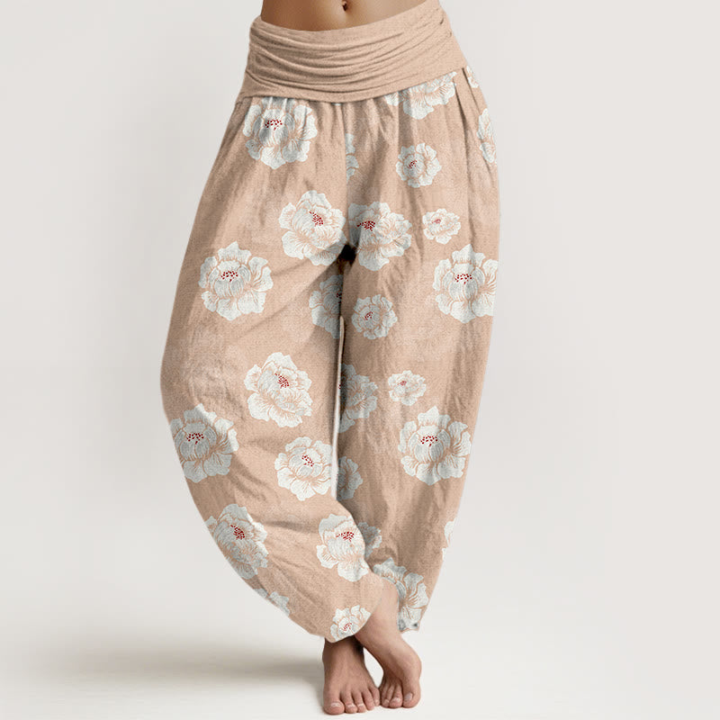 Pure Cotton Botanical Print Meditation Harem Pants