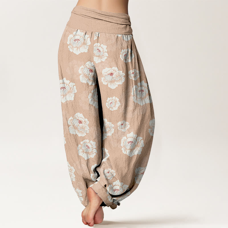 Pure Cotton Botanical Print Meditation Harem Pants