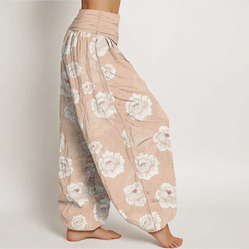 Pure Cotton Botanical Print Meditation Harem Pants