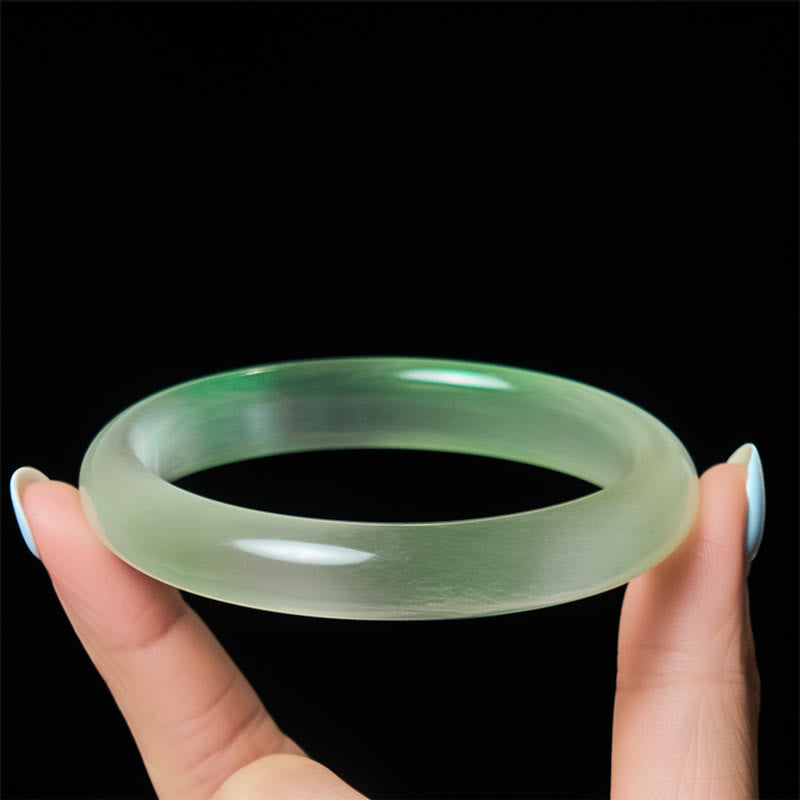 Chrysoberyl Cat's Eye Thin Peace Support Cuff Bangle Bracelet