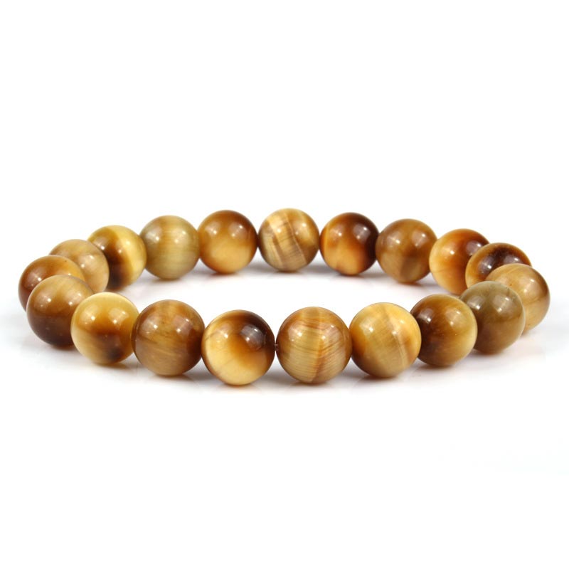 Tiger Eye Grounding Beaded Bracelet for Mental Clarity and Resilience