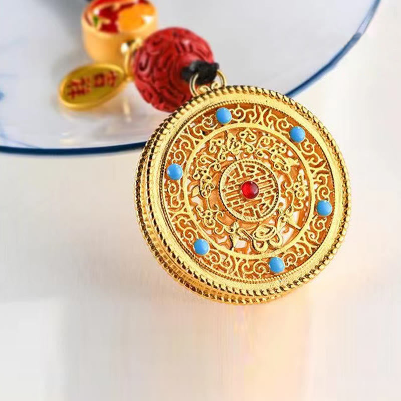Fu Character Blessing Ruyi Charm Key Chain