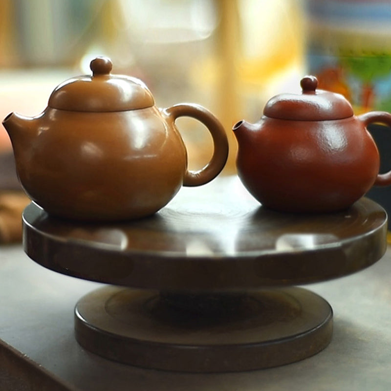 Yixing All Handmade Wen Dan Brown Purple Clay Kung Fu Teapot