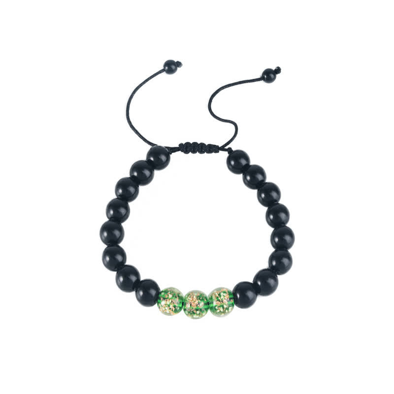 Black Obsidian Luminous Glowstone Strength Bracelet