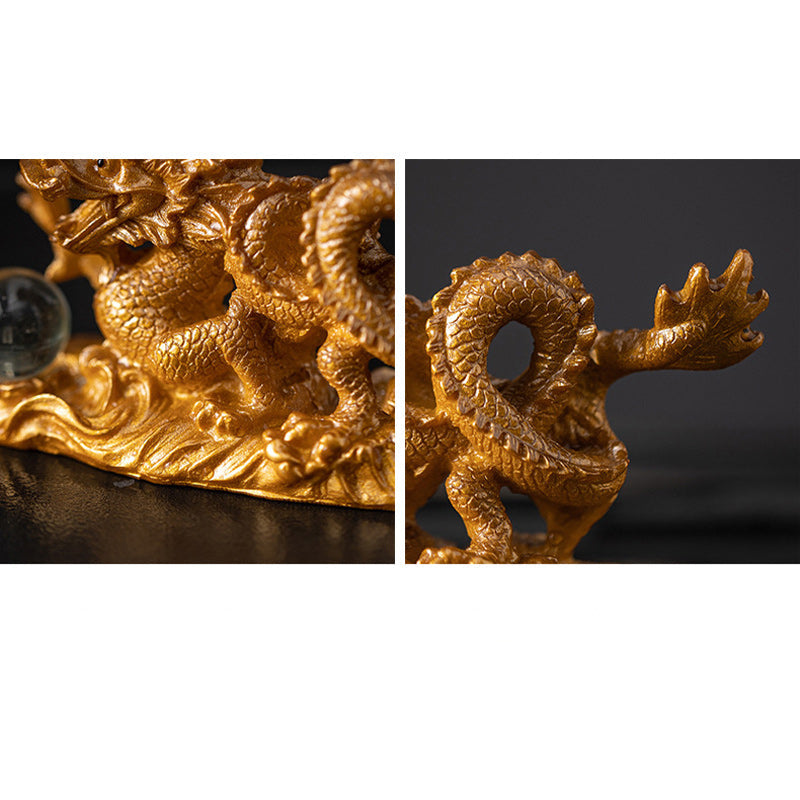 Year Of The Dragon Color Changing Resin Luck Success Tea Pet Home Figurine Decoration