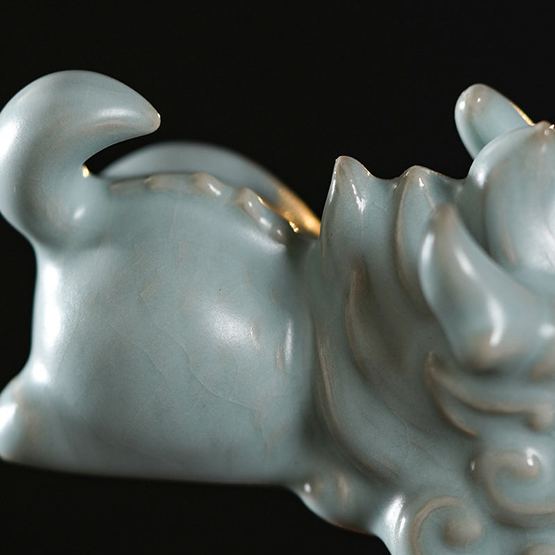 Year Of The Dragon Luck Ceramic Tea Pet Home Figurine Decoration