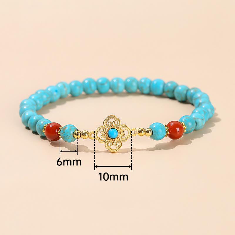 Turquoise Bead Protection Balance Bracelet