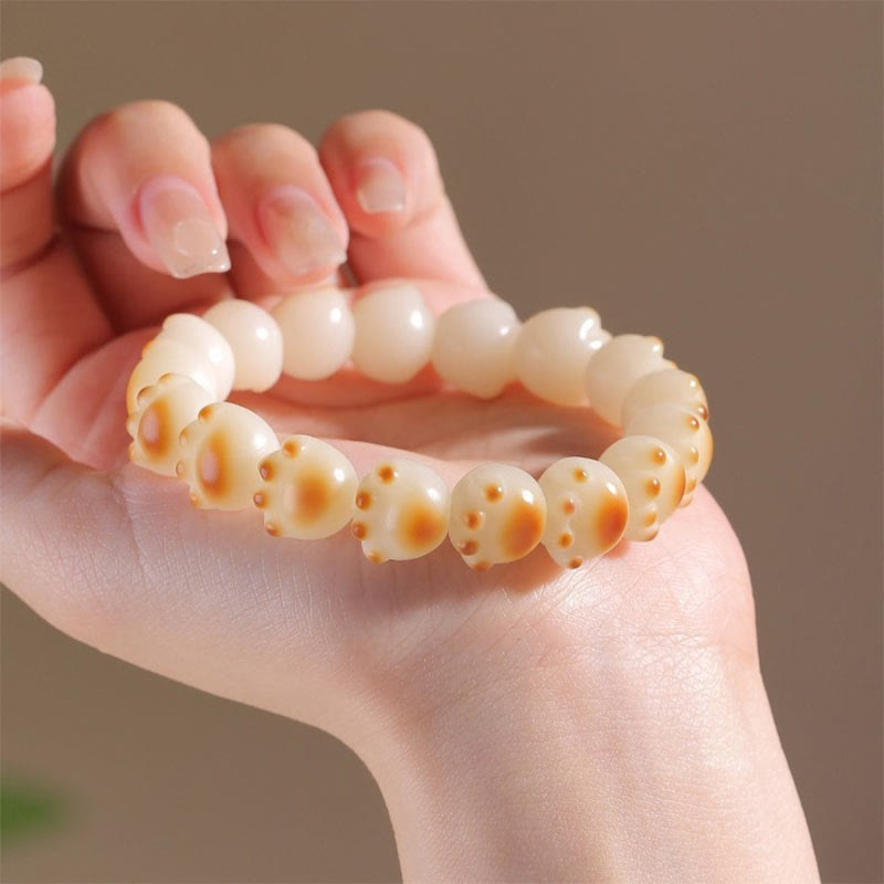 Cute Cat Paw Claw Bodhi Seed Peace Bracelet