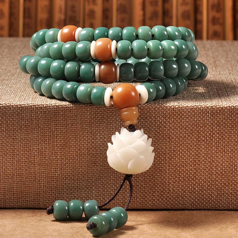 Lotus Cyan Bodhi Seed Success Bracelet