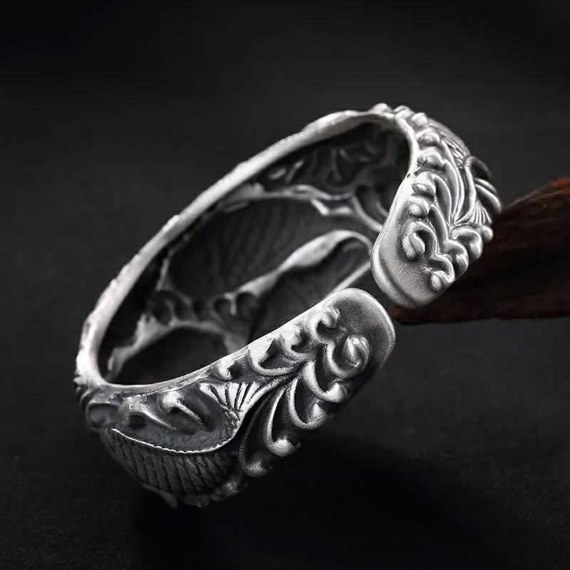 Koi Fish Lotus Luck Wealth Bracelet Bangle