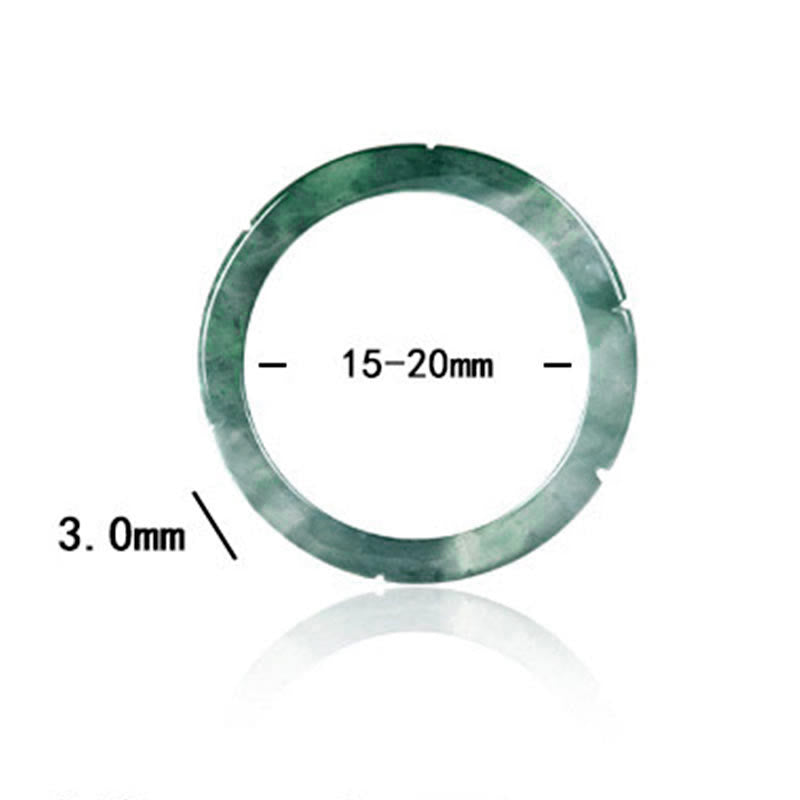 Natural Jade Bamboo Prosperity Abundance Ring