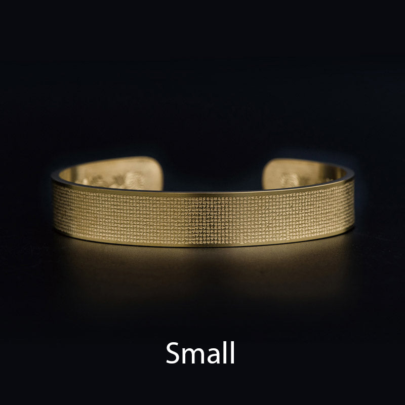 Shurangama Mantra Engraving Titanium Steel Blessing Bracelet