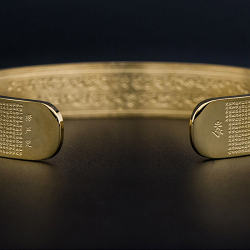Shurangama Mantra Engraving Titanium Steel Blessing Bracelet
