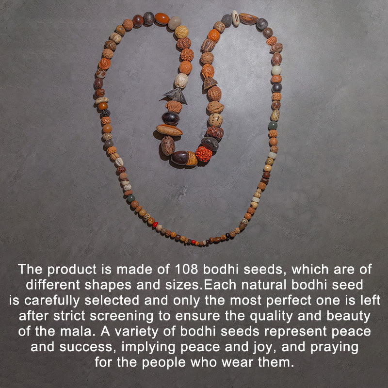 108 Mala Beads Bodhi Seed Luck Wealth Bracelet Wrist Mala (Extra 30% Off | USE CODE: FS30)