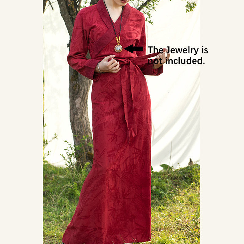 Flowing Wrap Lhasa Mindful Meditation Maxi Dress